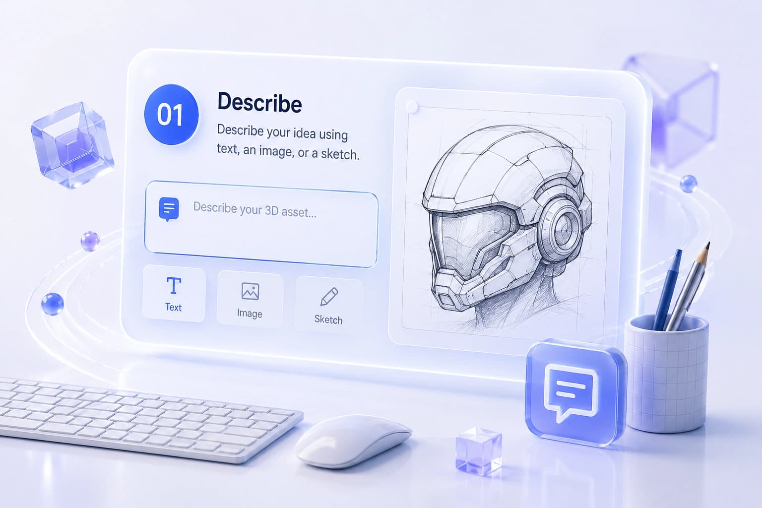 Sketch and prompt input